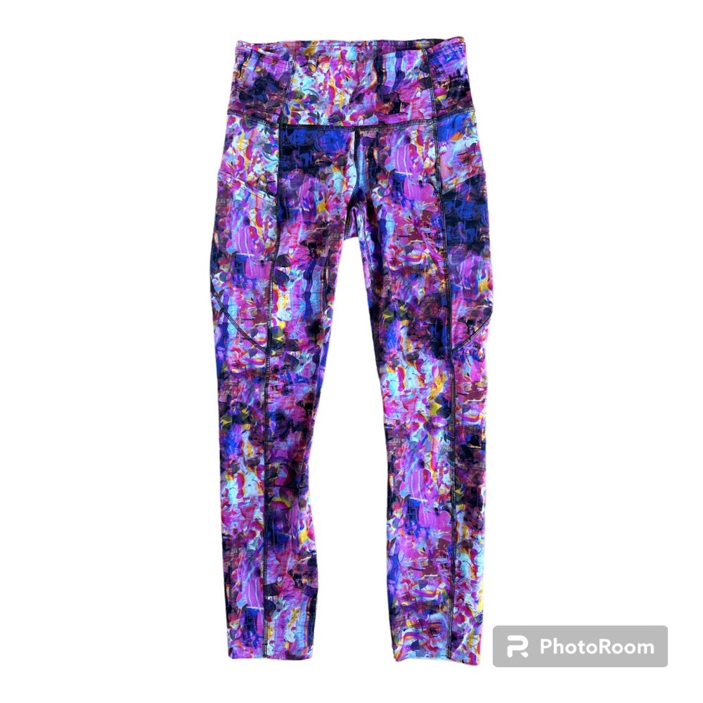 Lululemon SeaWheeze Fast and Free High-Rise Crop 23" | flash floral Multi size 4